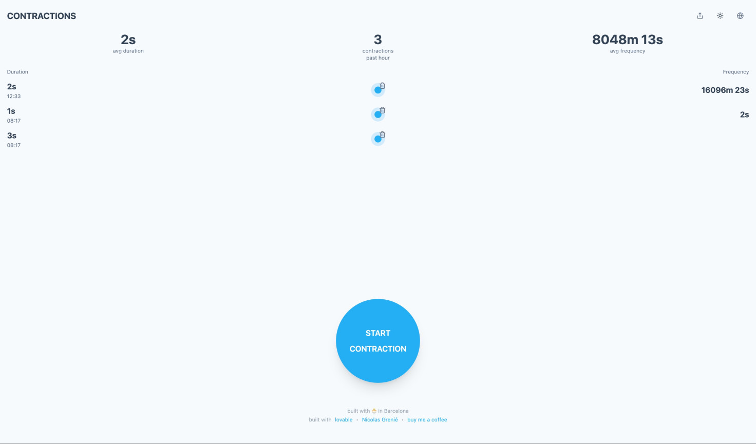 ContractionTrack.com