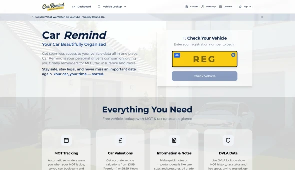 Car Remind — Smarter Car Ownership, Simplified for 2025