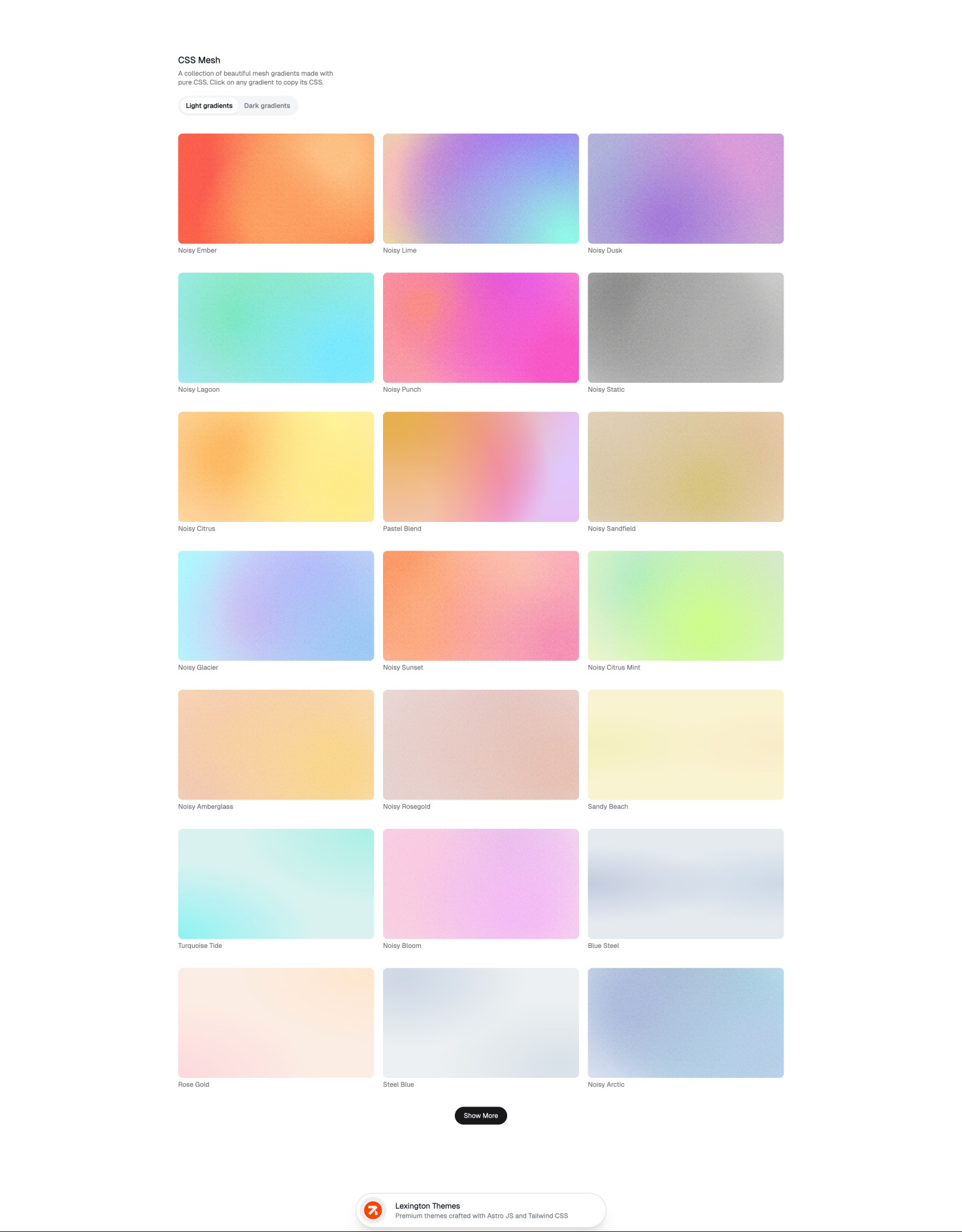 CSS Mesh