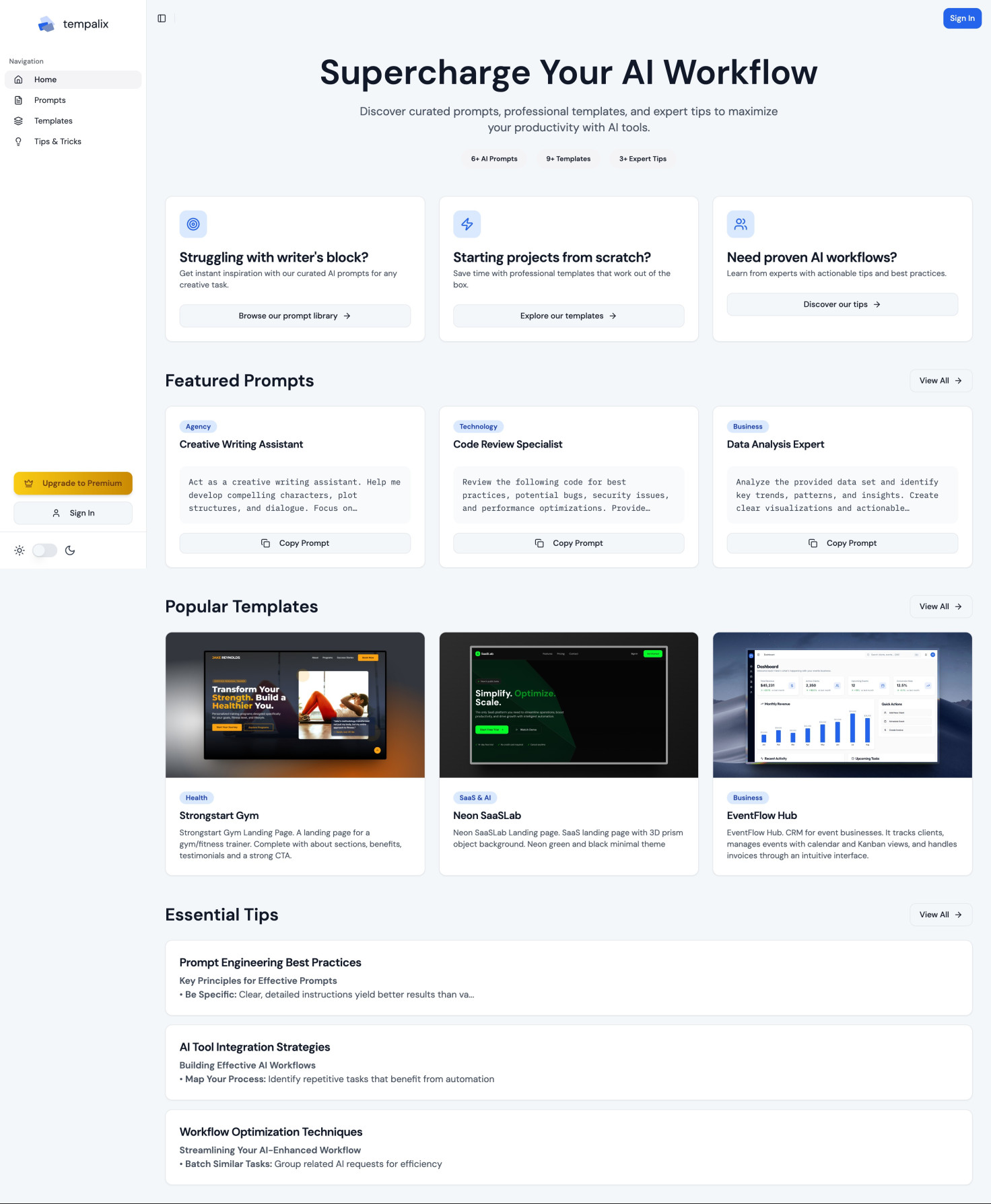 Tempalix - Template Library