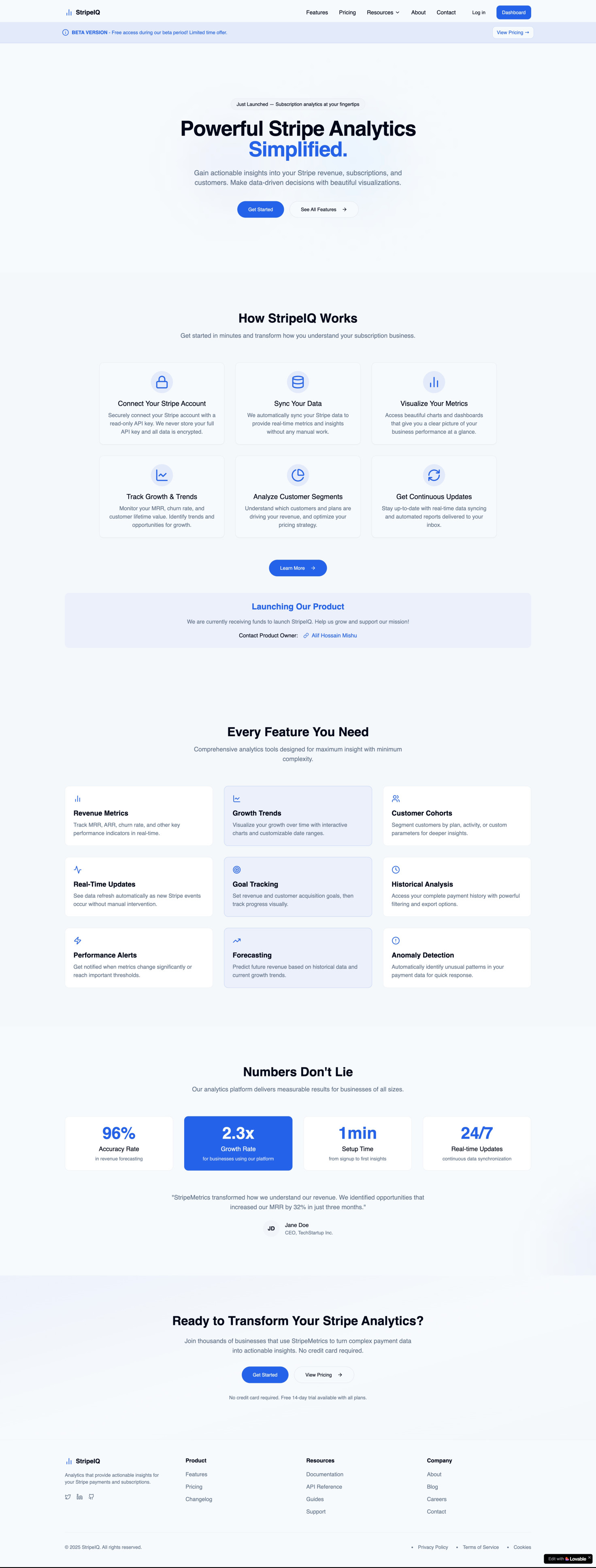 Powerful Stripe Analytics Simplified.