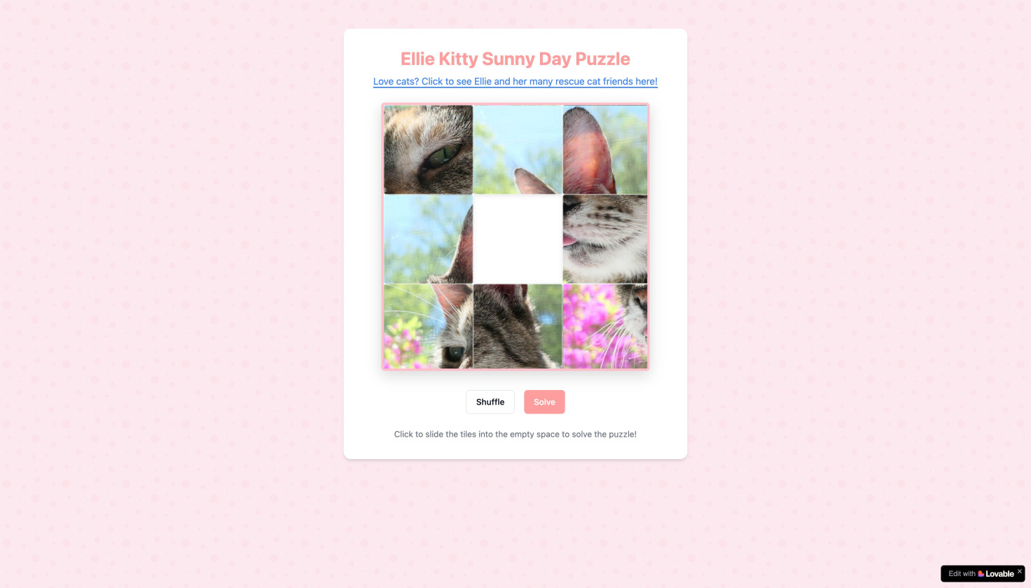 Ellie Kitty Sunny Day Puzzle