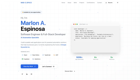 Portfolio Website Examples Built with AI | Made with Lovable
