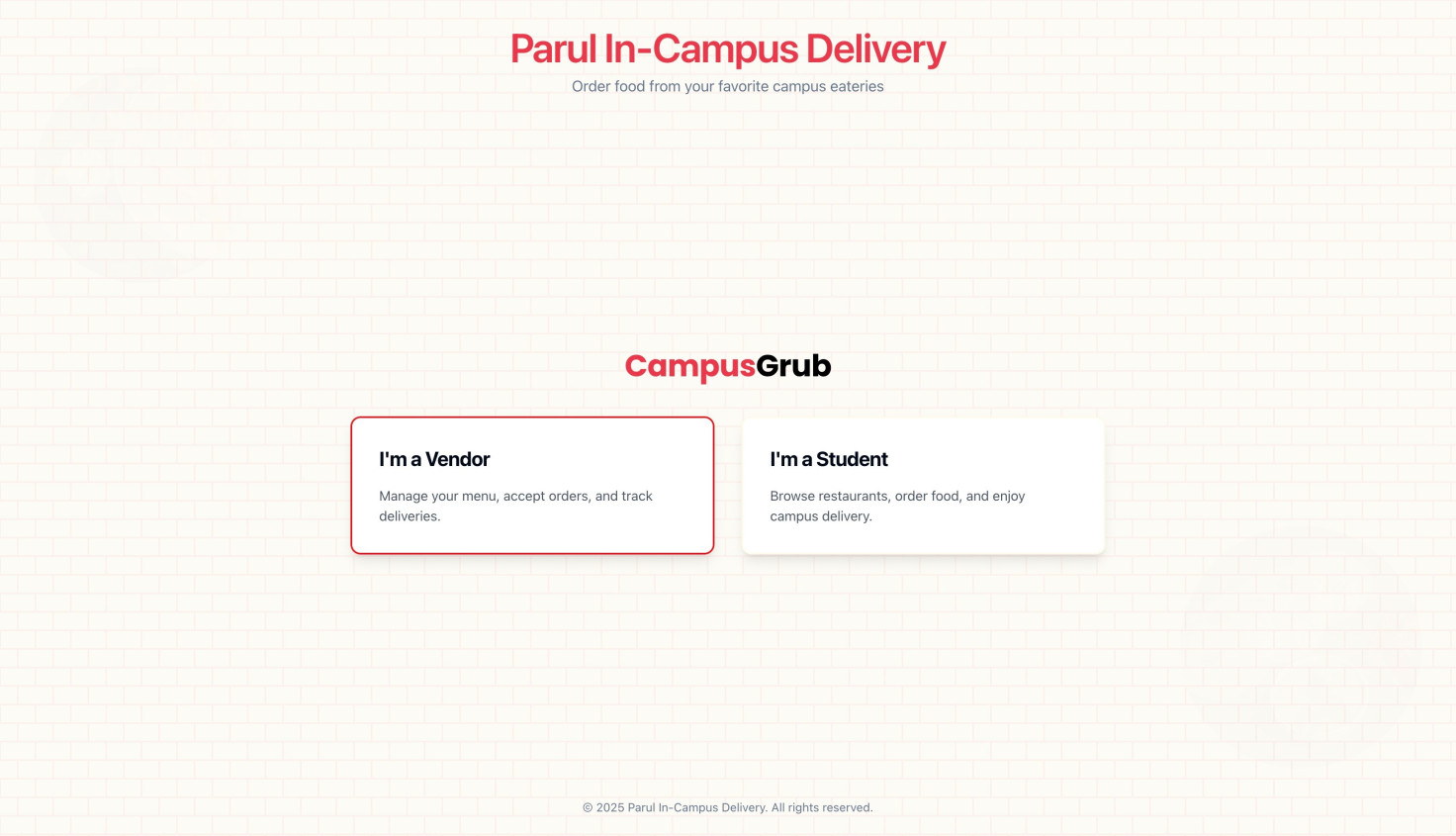 Parul In-Campus Delivery