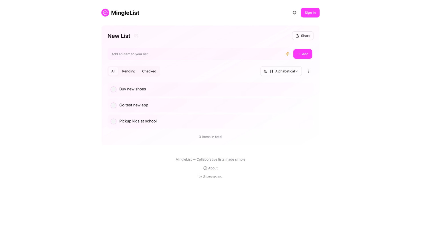 MingleList