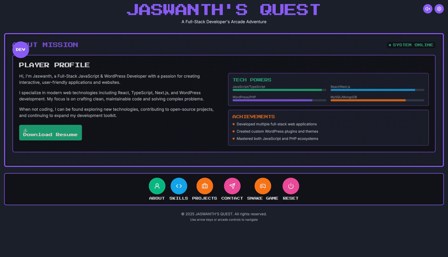 Jaswanth's quest