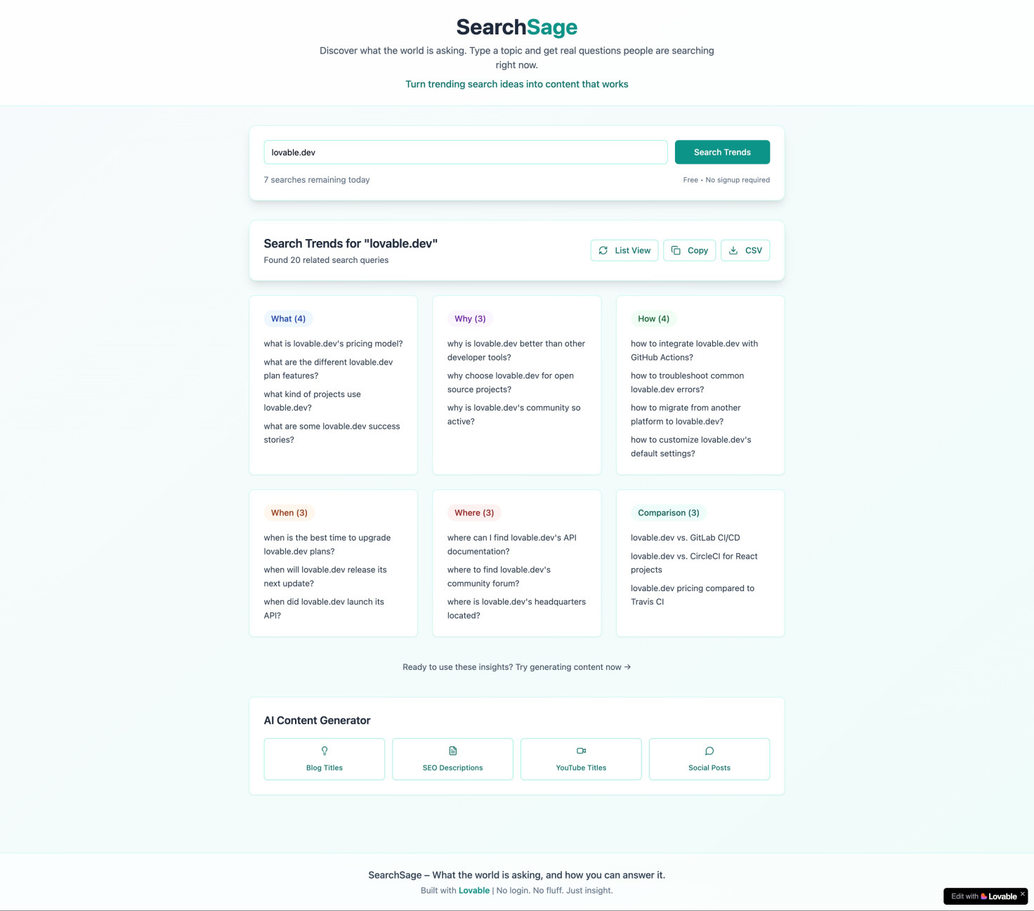 searchsage