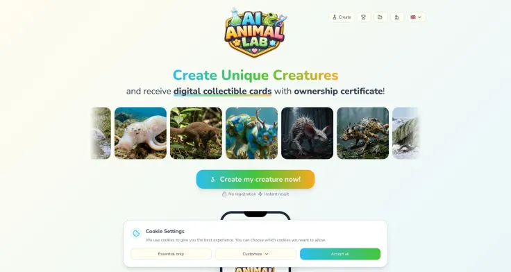 AI Animal Lab | Create Your Own Creature