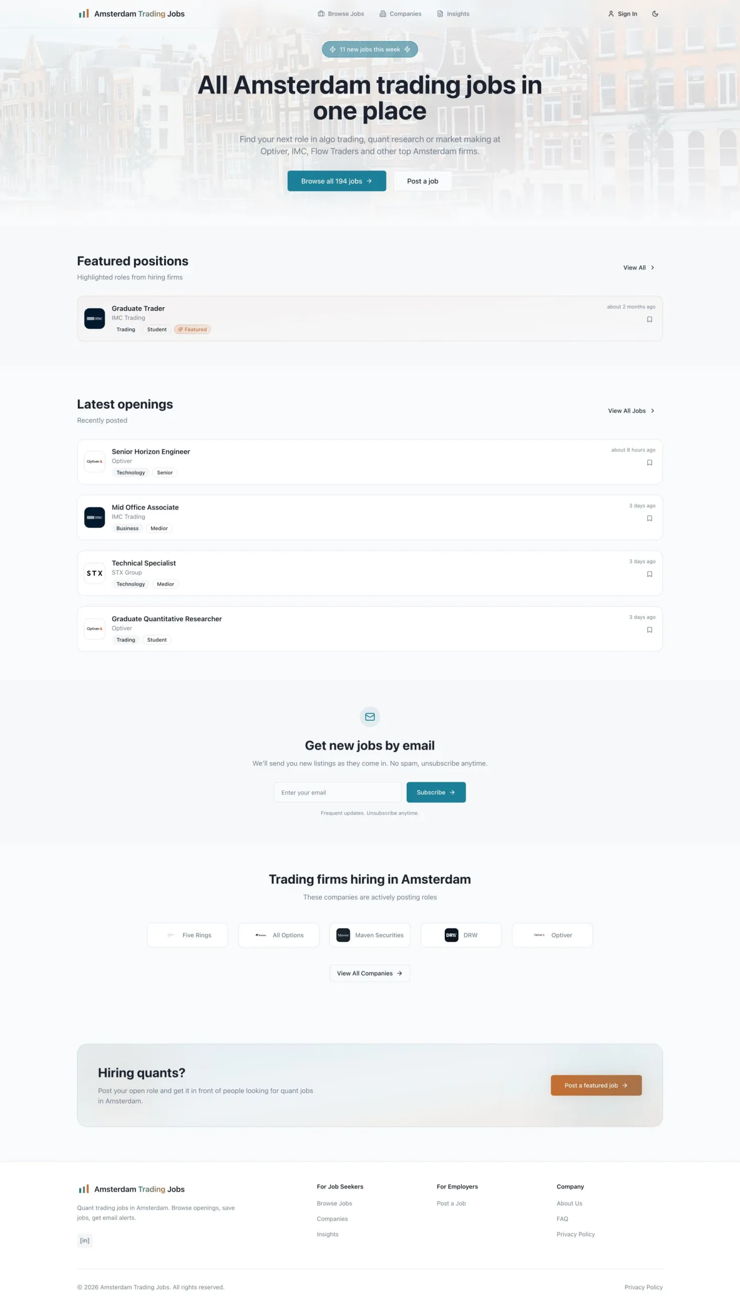 Amsterdam Trading Jobs