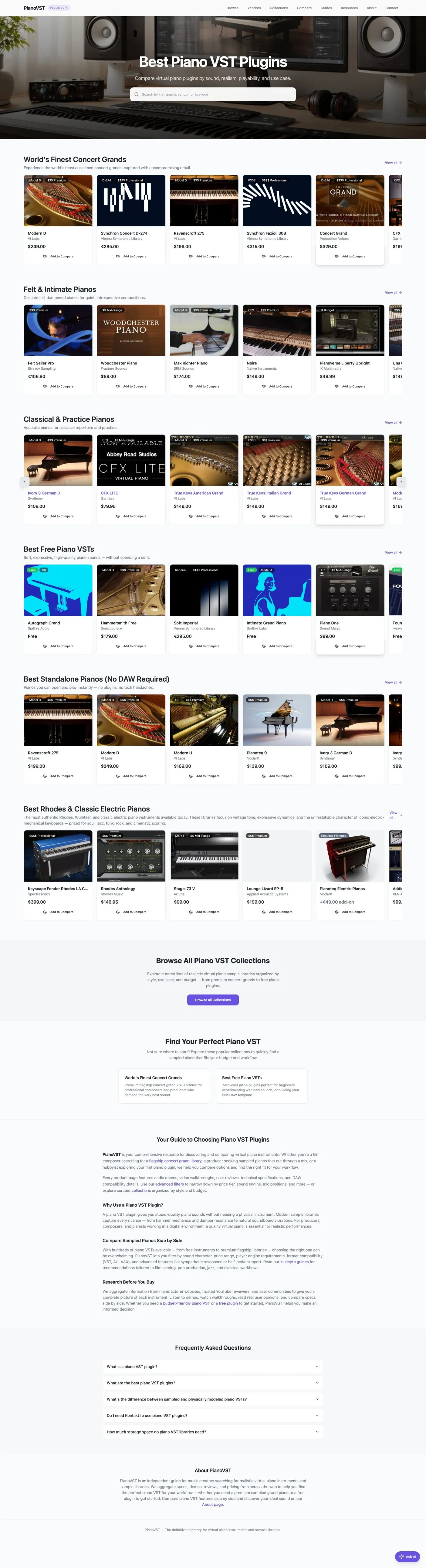 Virtual Piano Directory