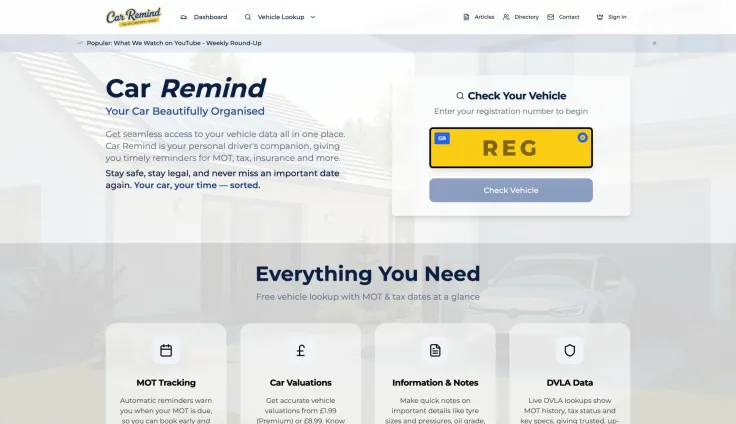 Car Remind — Smarter Car Ownership, Simplified for 2025