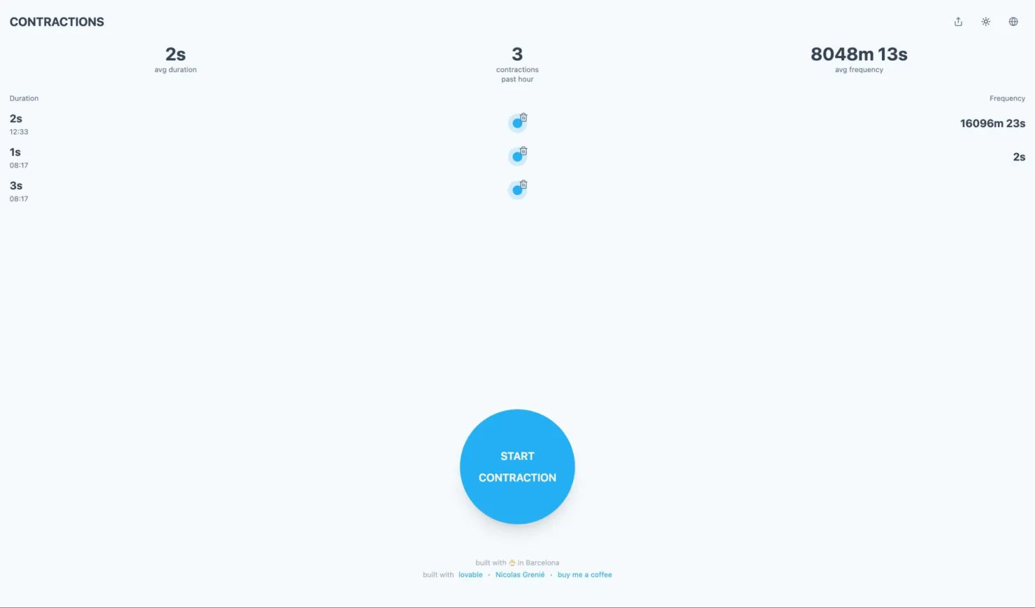 ContractionTrack.com