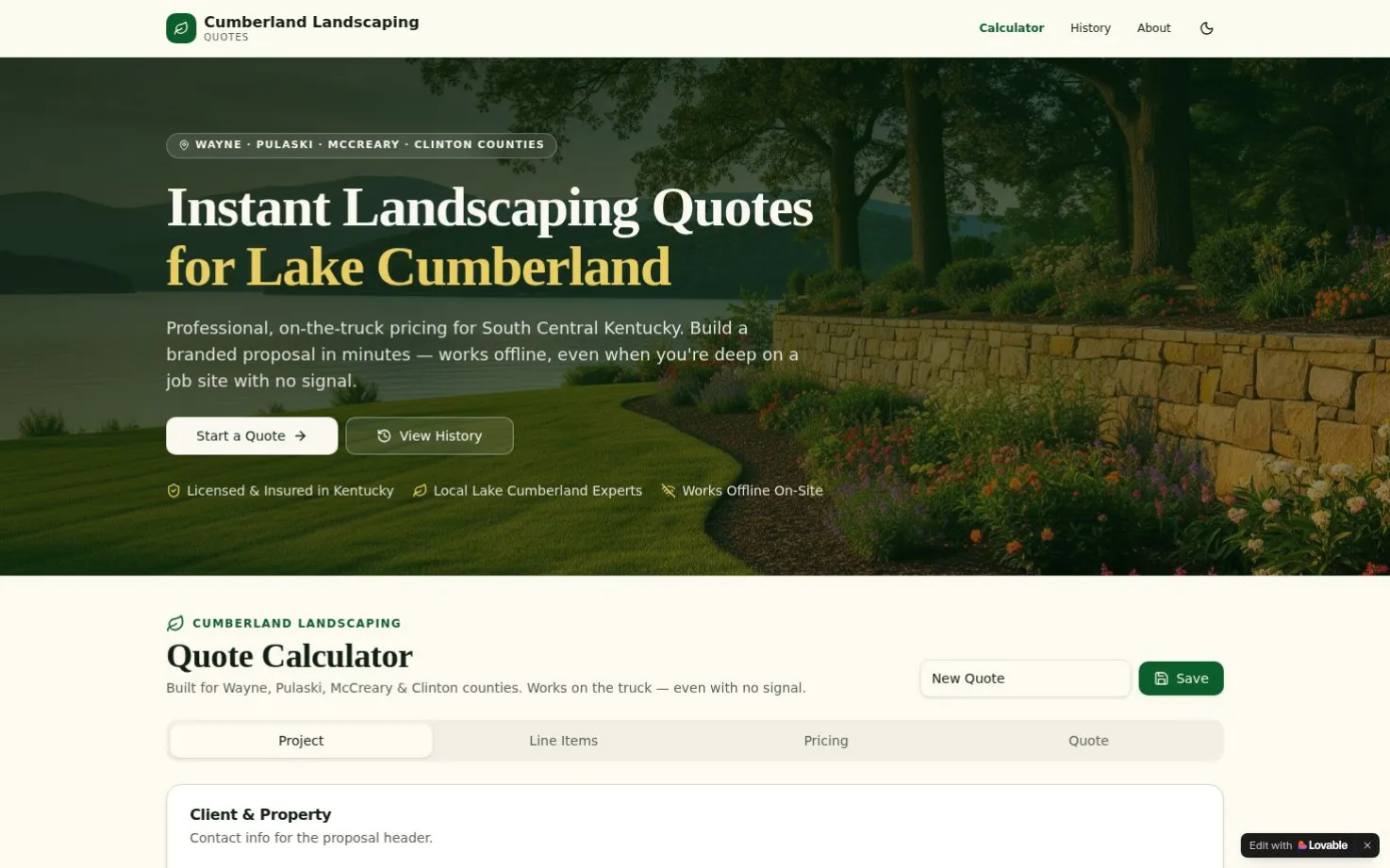 Cumberland Landscaping Quotes