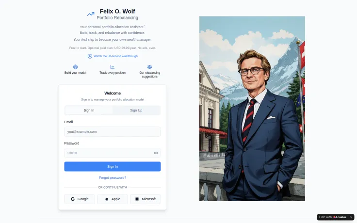 Felix O Wolf - Rebalance Your Portfolio