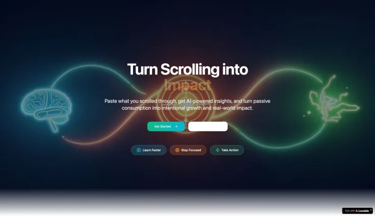 Scroll action