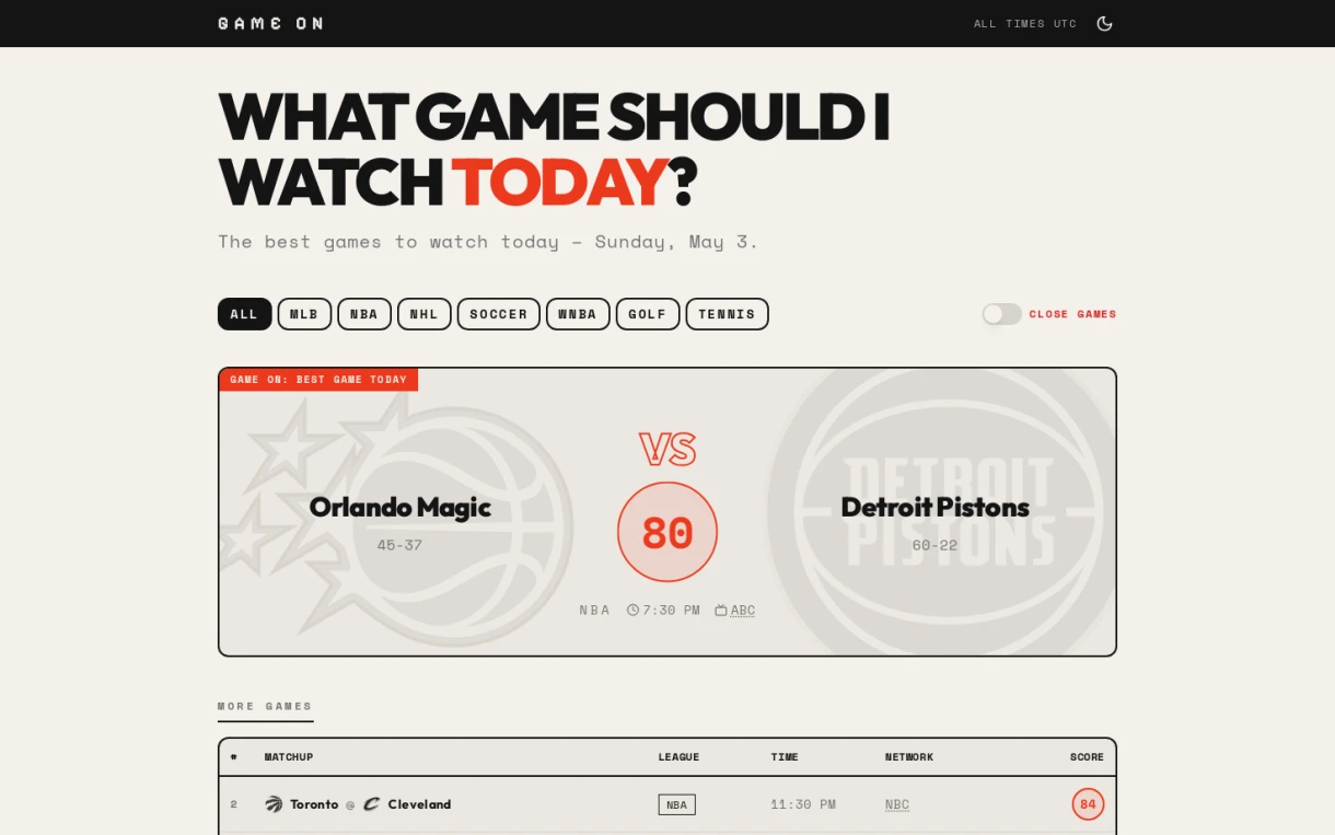 Game On