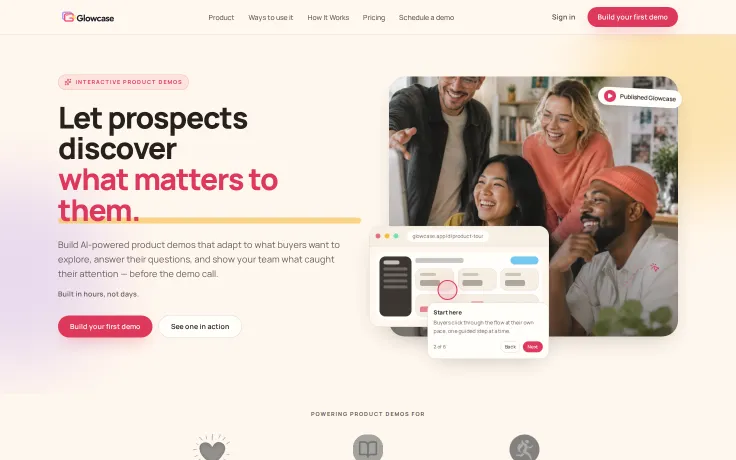 Glowcase — Build Interactive Product Demos with AI