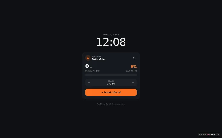 Hydration Hero : water tracker