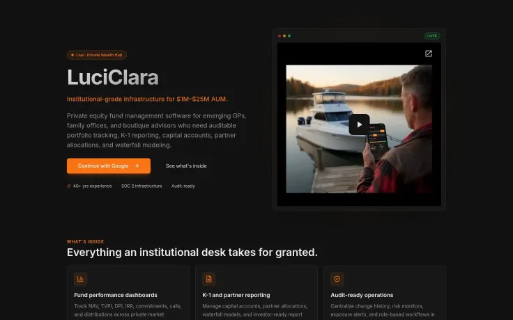 LuciClara Private Wealth Hub