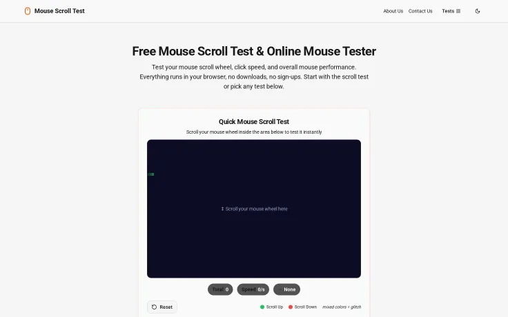 Mouse Scroll Test