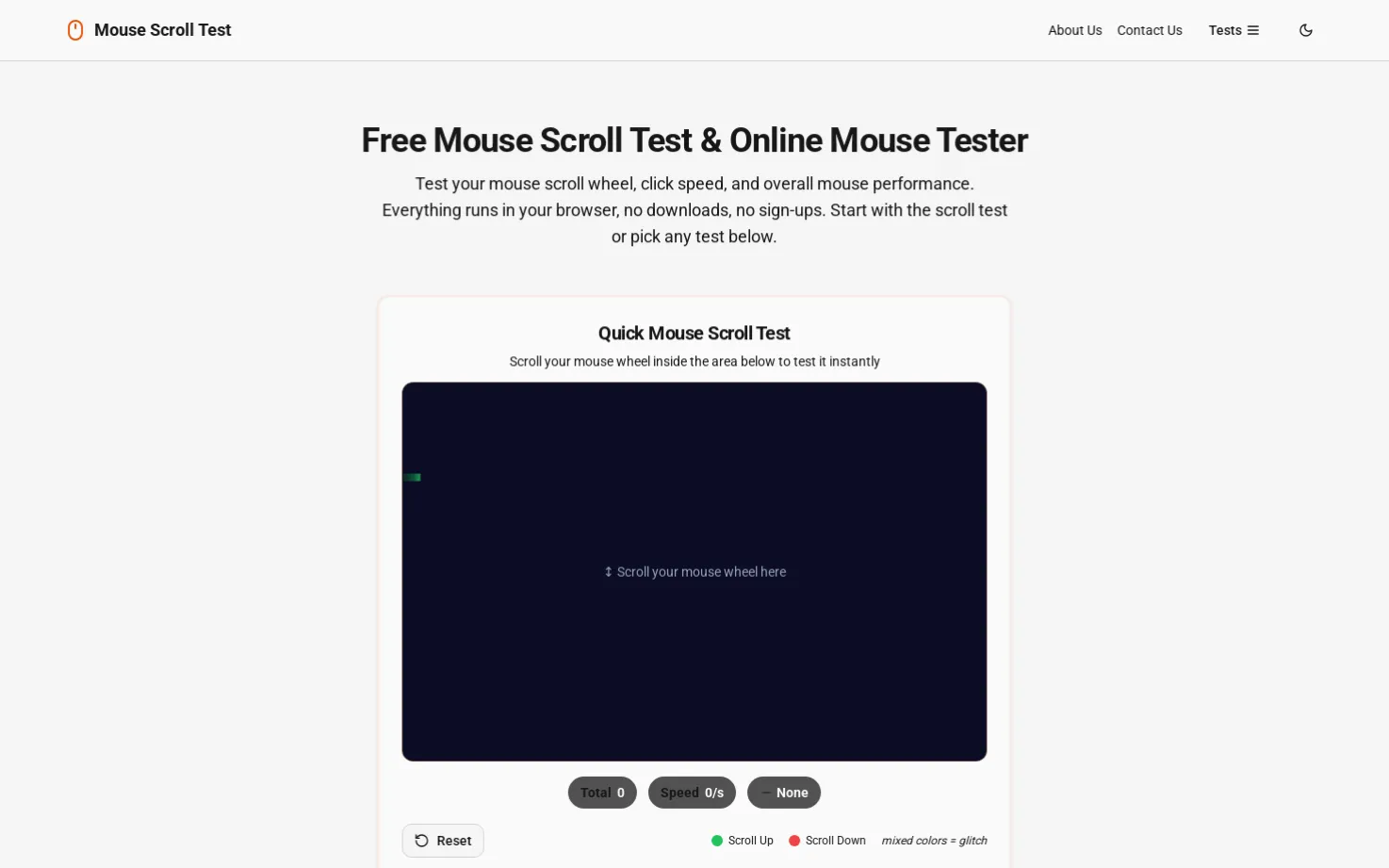 Mouse Scroll Test