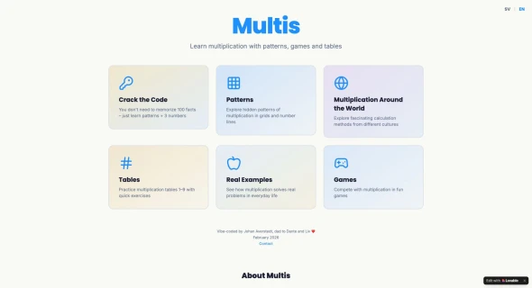 Multis - Multiplication from multiple angles