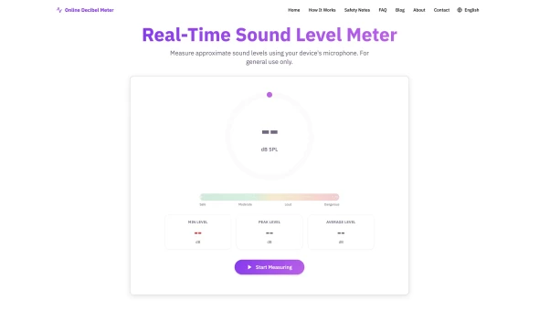 Online Decibel Meter