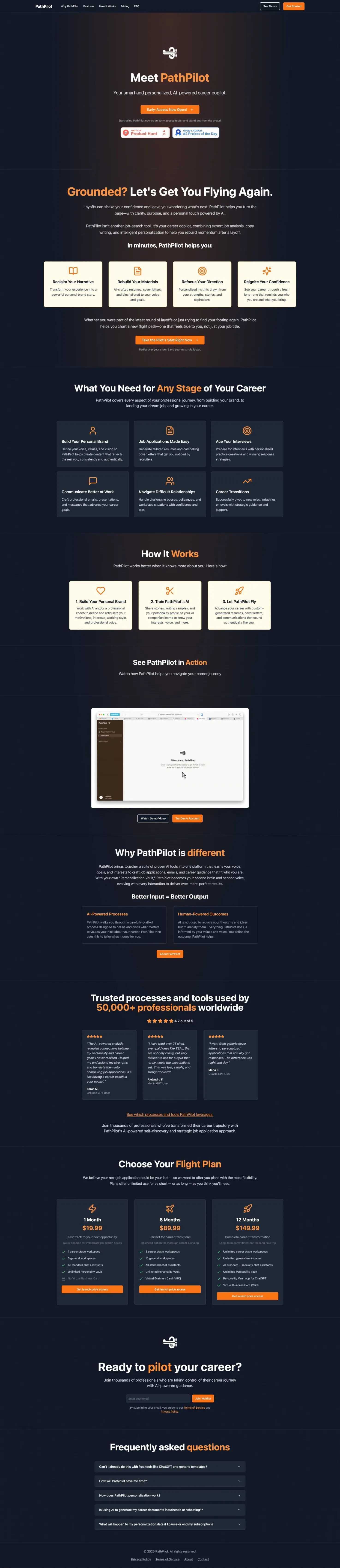 PathPilot — Your smart and personalized, AI-powered career copilot.