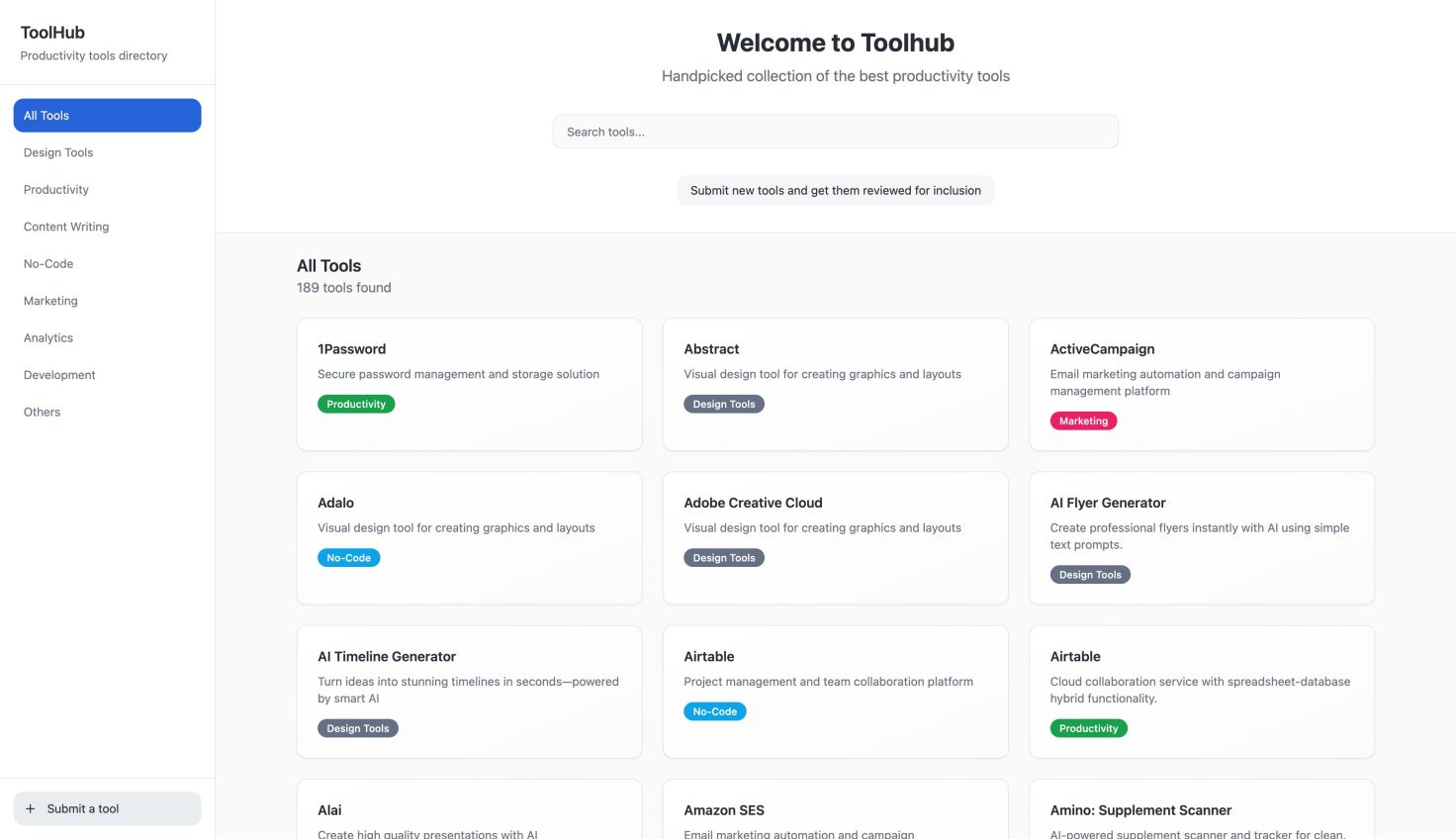 Productivity Tools Directory