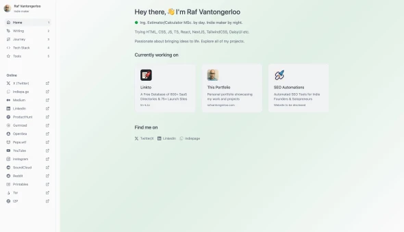 Portfolio of Raf Vantongerloo