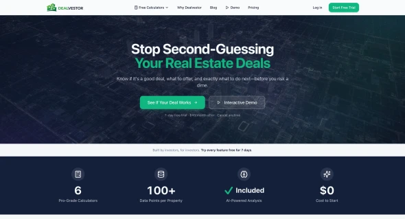 Dealvestor - AI Deal Management Tool for Real Estate Investors