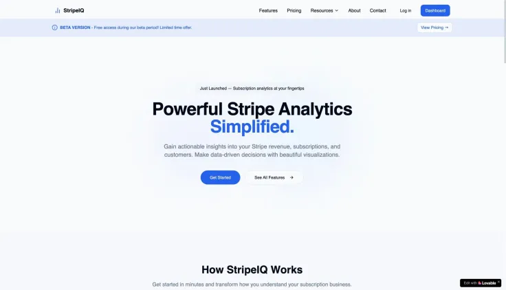 Powerful Stripe Analytics Simplified.
