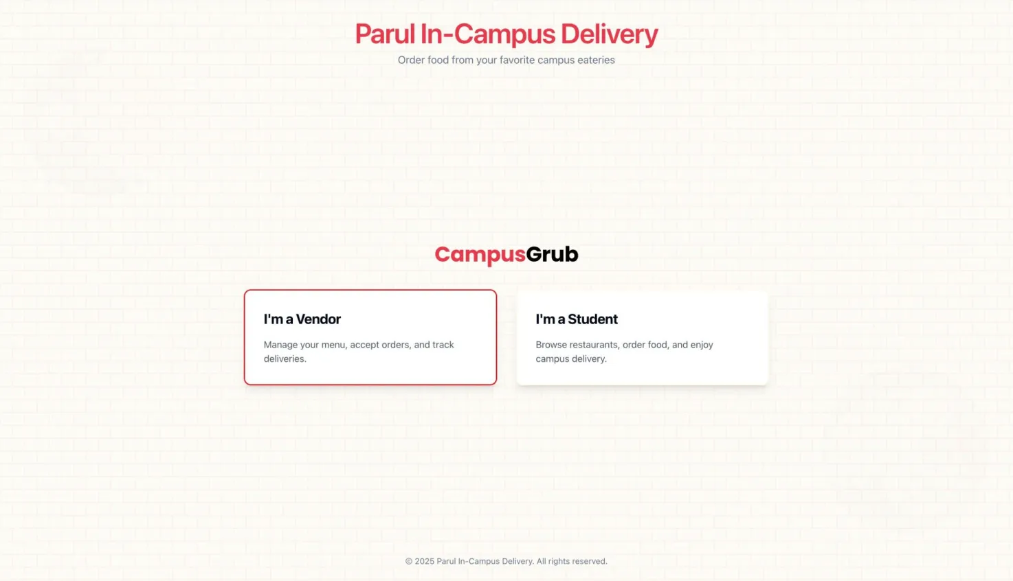 Parul In-Campus Delivery