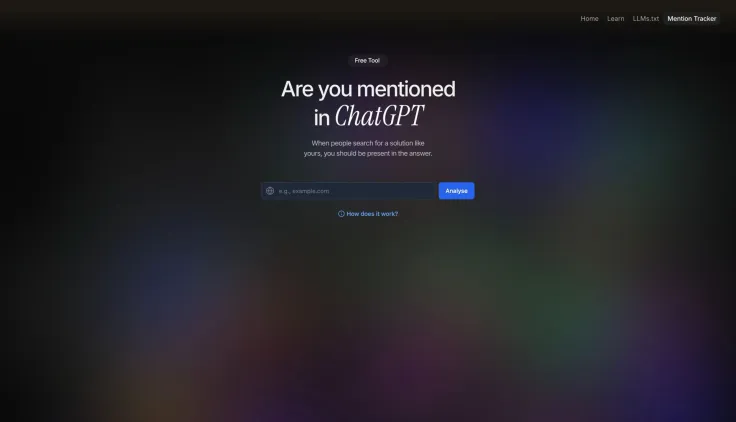 Are you mentioned in ChatGPT?