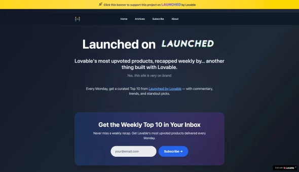 Launched on LAUNCHED