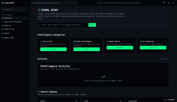 CignalOSINT (AI Powered)