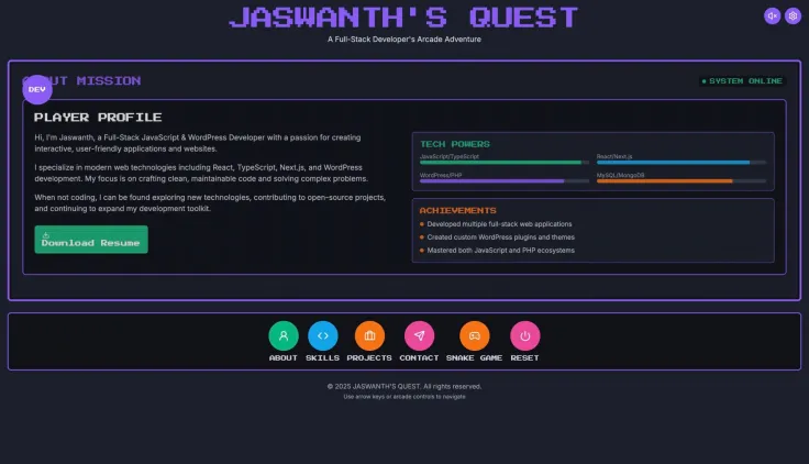 Jaswanth's quest
