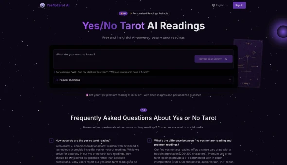 yes no tarot ai