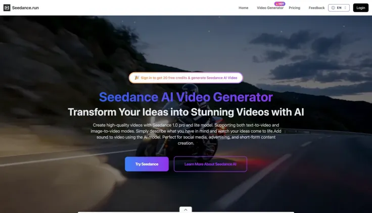 Seedance AI Video Generator