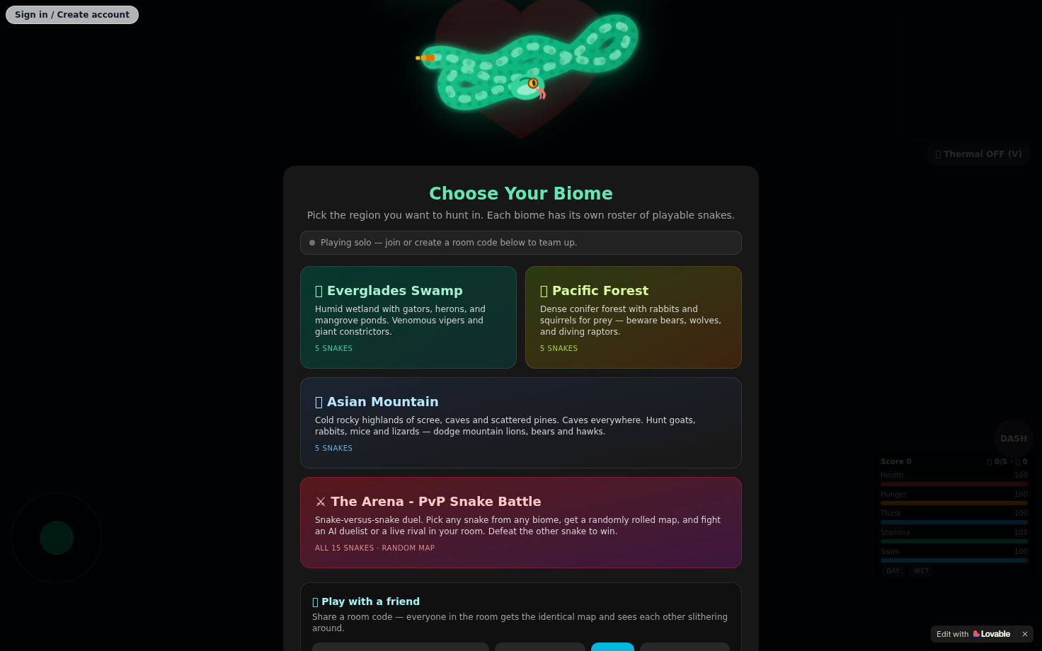 Snake Survival - The Game at SnakeSurvival.com