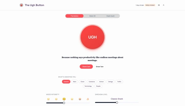 Ughh Button