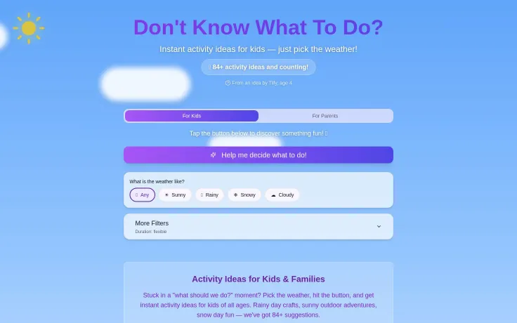 Tilly, Age 4: Don'tKnowWhatToDo.com