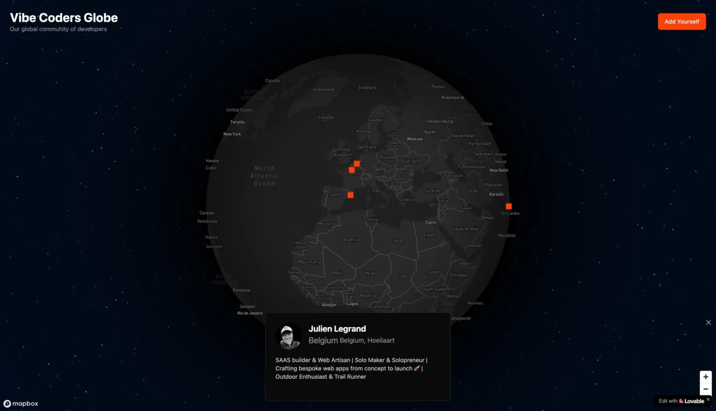 The Vibe Coders Globe