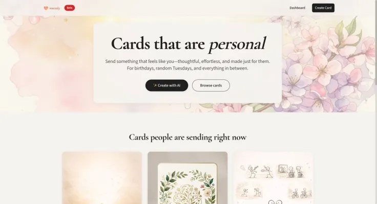 Warmly Cards