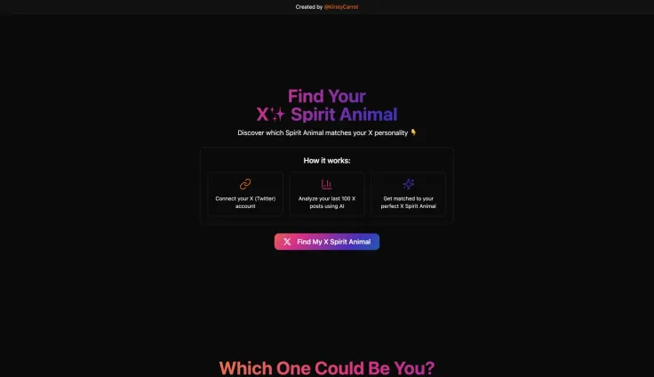 Find Your X✨ Spirit Animal